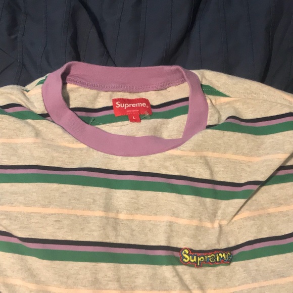 Supreme Heather Stripes Tee - Picture 2 of 4